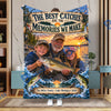 BlueJose Fishing Memories – Personalized Photo Blanket for Family