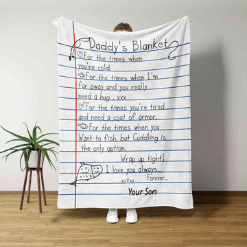 BlueJose Notebook Paper Fishing Blanket
