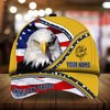 BlueJose Premium Unique American Pride Eagle Patriotic Cap Technicolor Personalized