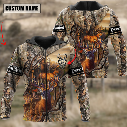 BlueJose Deer Hunting Personalized 3D Shirts