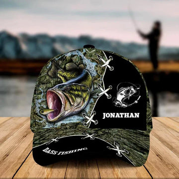 BlueJose Personalized  Fishing Camo Appearance Grass Cap