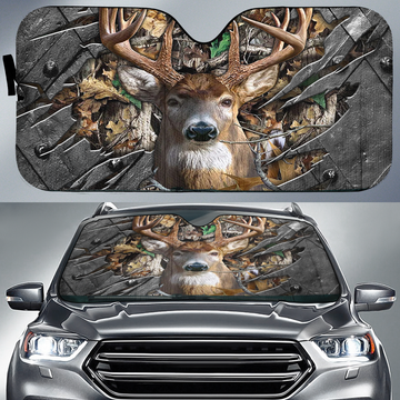 BlueJose Deer All Over Printed 3D Sun Shade