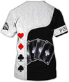 BlueJose Casino Poker Card Personalized Name 3D T-Shirt