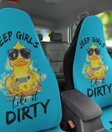 BlueJose Jeep Girls Like It Dirty Duck Car Seat Cover