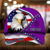 BlueJose Premium Unique American Pride Eagle Patriotic Cap Technicolor Personalized