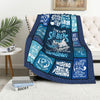 BlueJose Bass Fishing Blue Vintage Blanket