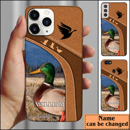 BlueJose Duck Hunting Personalized Name Phone Case