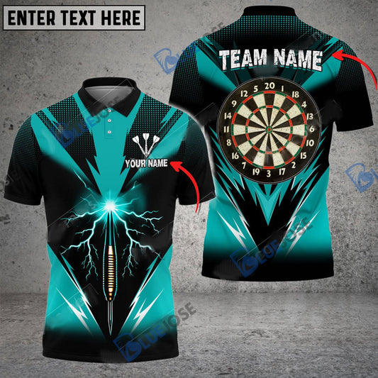 BlueJose Darts Shocking Arrow Personalized Name, Team Name Shirt (4 Colors)