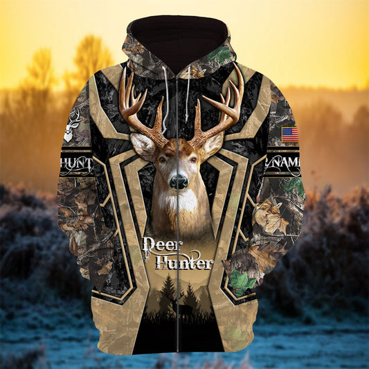 BlueJose The Greatest Deer Hunting 3D Hoodie (3 Colors)