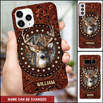 BlueJose Deer Hunting Personalized Name Phone Case