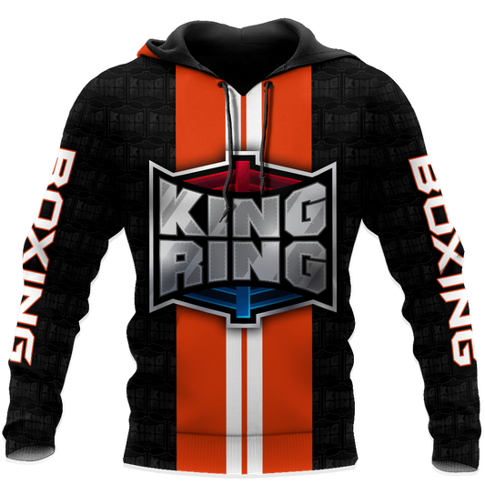 BlueJose Premium Boxing King Ring 3D Hoodie