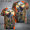 BlueJose Customized Name Moose Hunting Grim Reaper 3D Shirts