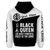 BlueJose Chess Black Queen Powerful Custom Name 3D Hoodie