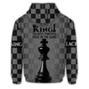 BlueJose Chess Chessboard King Most Powerful Piece 3D Hoodie