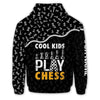 BlueJose Chess Cool Kids Pattern Custom Name 3D Hoodie