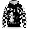 BlueJose Chess King Pawn Fearless 3D Hoodie