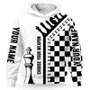 BlueJose Chess Chessboard Choose Your Weapon Custom Name 3D Hoodie