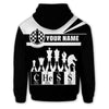 BlueJose Chess Periodic Table Custom Name 3D Hoodie