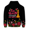 BlueJose Chess Flower Queen Goes Wherever She Wants 3D Hoodie