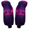 BlueJose Chess Retro Purple City Skyline King 3D Hoodie