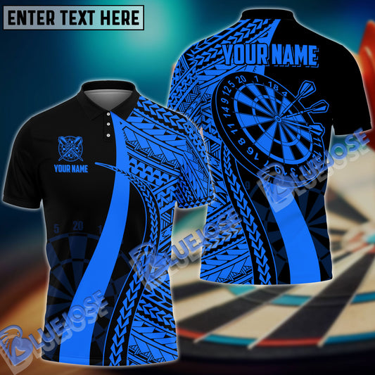 BlueJose Darts Tribal Pattern Personalized Name, Team Name 3D Shirt (4 Colors)