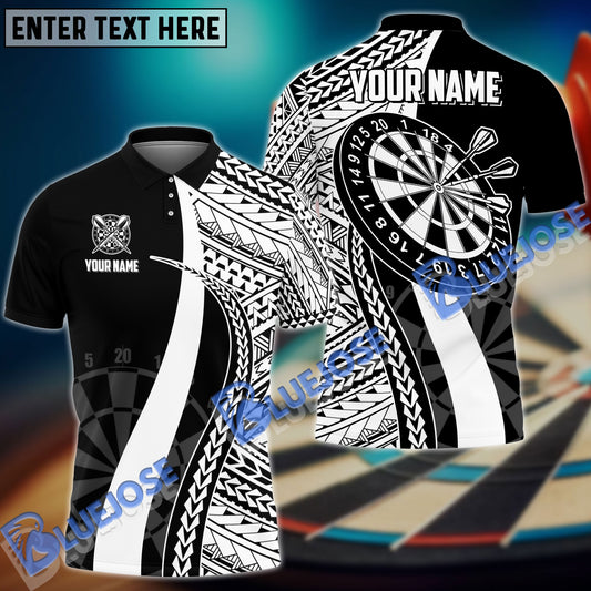 BlueJose Darts Tribal Pattern Personalized Name, Team Name 3D Shirt (4 Colors)