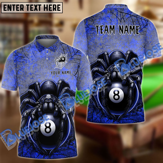 BlueJose Billiards Ball 8 Poison Spider Personalized Name, Team Name Unisex Shirt ( 4 Colors )