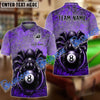 BlueJose Billiards Ball 8 Poison Spider Personalized Name Shirt (4 Colors)