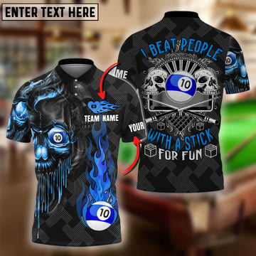 BlueJose Ball 10 Cue Billiards Expert Personalized 3D Shirt