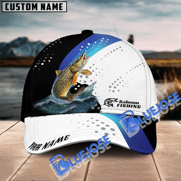 BlueJose Pike Fishing Blue Camo Pattern Personalized Cap