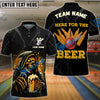 BlueJose Bowling Grim Reaper Beer Personalized Name, Team Name 3D Shirt