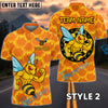 BlueJose Darts Bee Sting Customized Name, Team Name 3D Shirt (4 Colors)