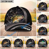 BlueJose Fishing Dark Skull Angler with Dramatic Fishing Rod and Mysterious Scene Personalized Cap (13 Breeds)