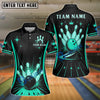 BlueJose Bowling Retro Royal Crown Starburst Customized Name, Team Name 3D Shirt (6 Colors)