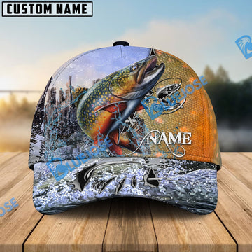 BlueJose Personalized Clear Water Skin Trout Fishing Classic Cap