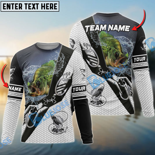 Bluejose Crappie Fishing Target Locked Custom Name & Team Name 3D Shirts