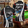 BlueJose Billiards 8 & 9 Ball Skull Hell Personalized Name, Team Name Unisex Shirt ( 4 Colors )