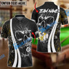 BlueJose Billiards 8 & 9 Ball Skull Hell Personalized Name, Team Name Unisex Shirt ( 4 Colors )