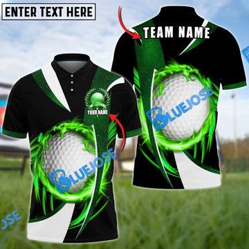 BlueJose Golf Wind Blade Customized Name, Team Name 3D Shirts (6 Colors)