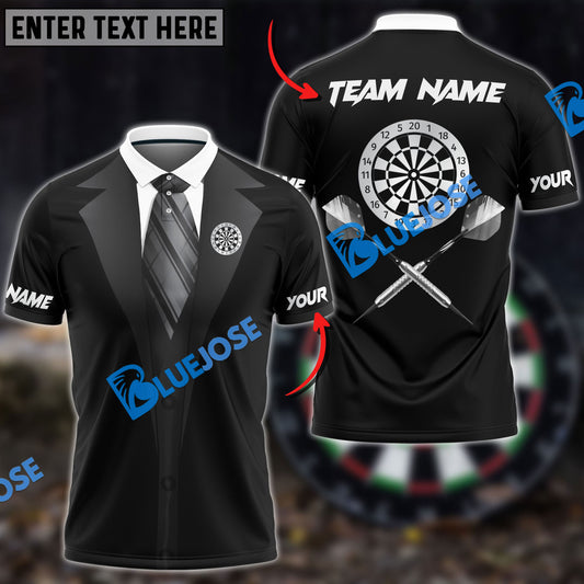 BlueJose Darts Gentleman Personalized Name, Team Name 3D Shirt (2 Colors)