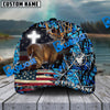 BlueJose Cross America Hunting Deer Crack Camo Pattern Multicolor Personalized Cap