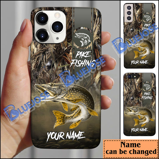 BlueJose Pike Nature Personalized Name Phone Case