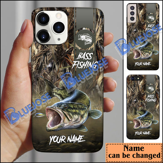 BlueJose Bass Nature Personalized Name Phone Case