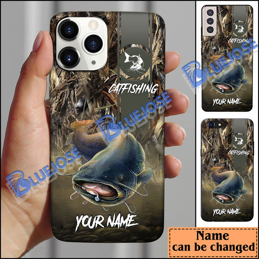 BlueJose Catfish Nature Personalized Name Phone Case