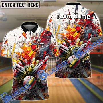 BlueJose Bowling And Pins World End Customized Name 3D Shirt (4 Colors)