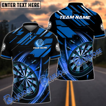 BlueJose Darts Fire Sport Personalized Name, Team Name 3D Shirt (4 Colors)