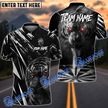BlueJoses Darts Tiger King Of Jungle Customized Name, Team Name Shirt