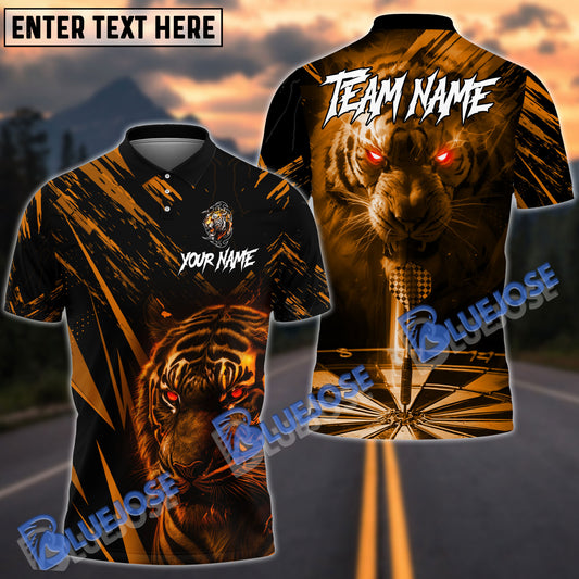 BlueJoses Darts Tiger King Of Jungle Customized Name, Team Name Shirt