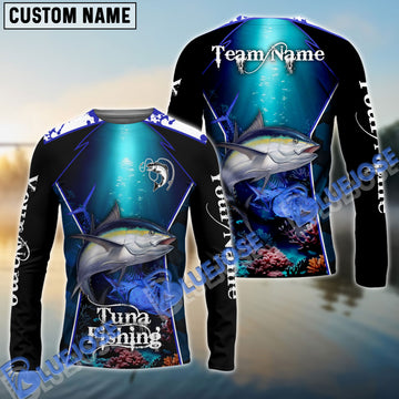 BlueJose Tuna Fishing Deep Sea Sport Custom Name & Team Name Shirts