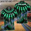 BlueJoses Bowling And Pins Thunder Rain Flame Customized Name 3D Shirt ( 6 Colors)